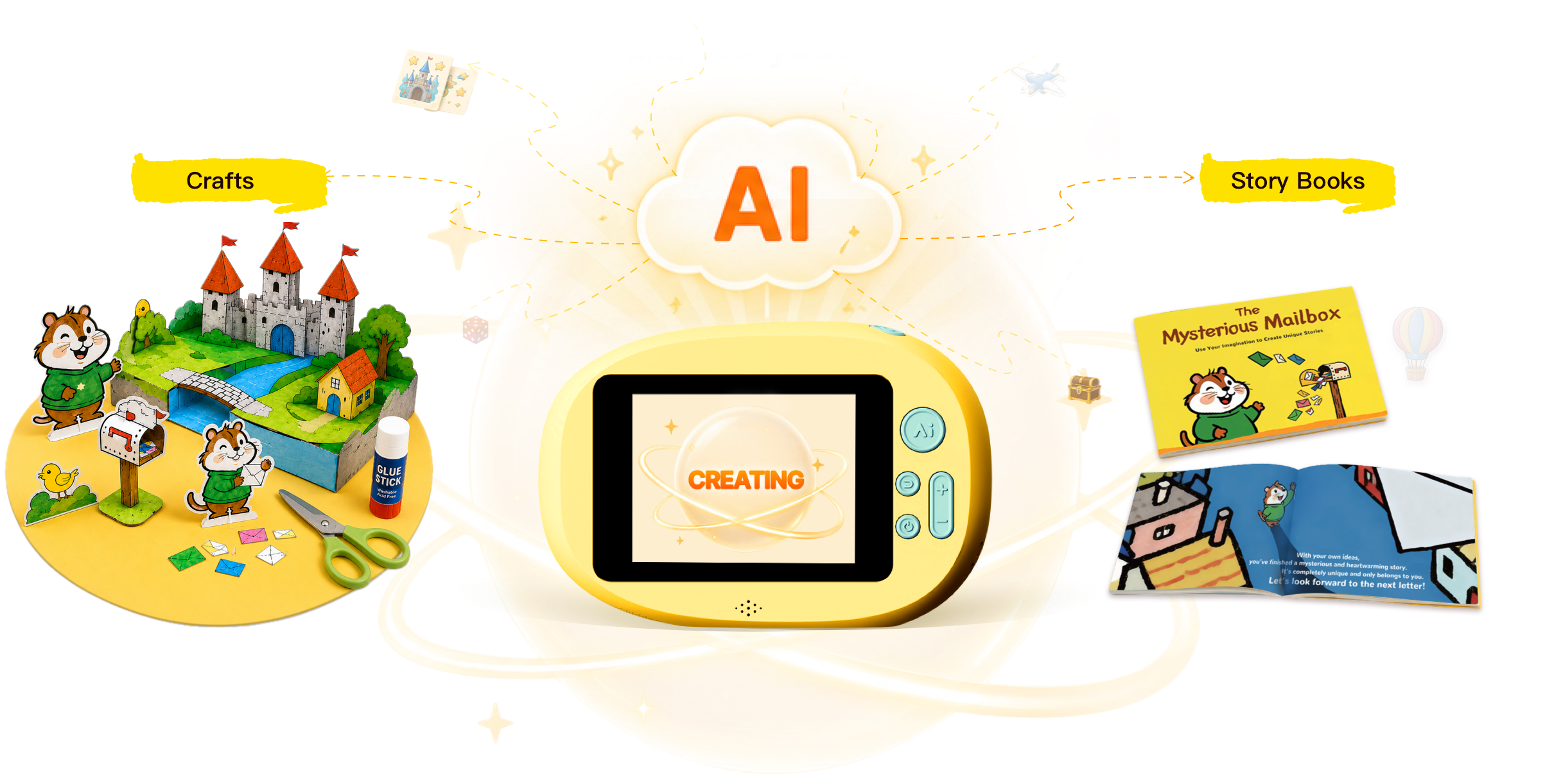 AI crafts and story books